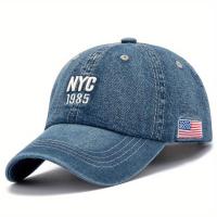 ราคา TEMU หมวกเบสบอลปักถักรุ่นเก่า NYC 1985 ธงอเมริกันแสดงความเจริญ Washed Distressed ปรับได้ หมวกพ่อเล็กน้ำหนักเบา หมวกกันแดดสำหรับผู้หญิงและผู้ชาย (17592241821633)