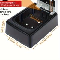 ราคา TEMU กล่องเก็บกุญแจติดผนังที่ปลอดภัยและกว้างขวาง - กันน้ำ, กันสภาพอากาศ กล่องล็อคโลหะพร้อมรหัส 4 หลักสำหรับกุญแจบ้าน, ติดตั้งง่าย, สีดำ (17592247676545)