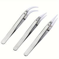 ราคา TEMU 3pcs แหนบเซรามิก ทนความร้อน ตัวเครื่องสแตนเลส ไม่นำไฟฟ้า ชุดเครื่องมืออเนกประสงค์ (17592258578075)