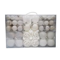 ราคา TEMU 100 ชิ้นลูกบอลสีขาวสำหรับตกแต่งคริสมาสต้นคริสมาส - ของตกแต่งต้นคริสมาสที่ทนทานแขวนได้สำหรับงานแต่งงาน งานเลี้ยง (17592259481202)