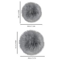 ราคา TEMU 1 ผ้าห่มขนสัตว์เทียมสีเทา รูปทรงกลม สำหรับตกแต่งห้องนอนและห้องนั่งเล่น, พรม, ที่รองแก้ว, เบาะรองนั่ง, เบาะรองเก้าอี้, ของตกแต่งโต๊ะเครื่องแป้ง (17592188634736)