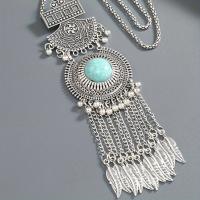 ราคา TEMU สร้อยคอจี้โลหะสไตล์โบฮีเมียนแบบย้อนยุค ประดับด้วยลูกปัดห้อยและพู่ เหมาะเป็นของขวัญสำหรับผู้หญิง (17592266430210)