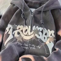 ราคา TEMU เสื้อฮู้ดลายต่างๆ พร้อมสายรัด แจ็คเก็ตแขนยาวสอดซ้ายขวา ชุดผู้หญิง (17592277201205)