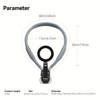 ราคา TEMU TELESIN ที่วางโทรศัพท์มือถือแบบแม่เหล็กดูด แหวนแม่เหล็กแขวนคอ ที่วางโทรศัพท์มือถือสำหรับตกปลา การขี่จักรยานแรก การยึดคอ การถ่ายภาพ VLOG ที่ไม่สั่น ที่วางโทรศัพท์มือถือหมุนหลายมุม (17592283386882)