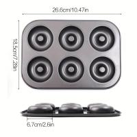 ราคา TEMU กระทะอบโดนัทและมัฟฟิน 6 ช่อง ไม่ติดผง เกลียวคาร์บอนสตีล ใช้งานได้กับเตาแม่เหล็กไฟฟ้า ทำความสะอาดง่าย เหมาะสำหรับวันเกิดและทำขนมประจำวัน (17592258118530)