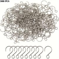 ราคา TEMU 300 ชิ้น, ตะขอรูปตัว S ขนาดเล็ก สแตนเลส ตะขอแขวนเครื่องประดับขนาดเล็ก ตะขอสำหรับม่านลูกปัดคริสตัล ตะขอสำหรับโคมระย้า โคมไฟคริสตัล และของตกแต่งต้นคริสต์มาส (17592288394762)