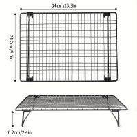 ราคา TEMU 1 ชิ้น ชั้นวางขนมปังเหล็กหล่อพรีเมียม - ไม่ติด, ถาดตาข่ายปลอดภัยต่ออาหารสำหรับการอบและทำอาหาร, เหมาะสำหรับขนมปัง, บิสกิต - เครื่องมือครัวที่จำเป็นสำหรับเบเกอร์ (17592289875934)