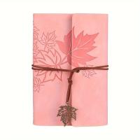 ราคา TEMU สมุดบันทึกใบเมเปิ้ลสไตล์เรโทร - ปกหนังเทียมพรีเมี่ยม 6 สีสันสดใส, 160 หน้า พร้อมสายยางรัดปิด, สมุดเดินทางและไดอารี่สำหรับเขียนประจำวัน ไอเดียของขวัญ (17592291362340)