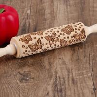 ราคา TEMU มี 1 ชิ้น, ไม้ลูกบัวลายสลักลึก นิ้ว, ไม้ลูกบัวลูกกลิ้งสแตมป์, เครื่องมือสำหรับทำขนมปัง, ขนมเค้ก และงานศิลปะดินเหนียว, ลายลูกบัวและดอกไม้ต่าง ๆ สลักลึกลูกกลิ้งสแตมป์, อุปกรณ์ทำขนม (17592303114233)