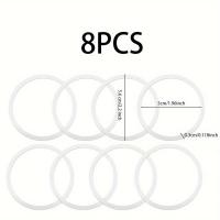 ราคา TEMU 8 ชิ้น วงแหวนปิดผนึกซิลิโคน สำหรับขวดก๊อกน้ำกีฬาขนาดกว้าง ป้องกันรั่ว ทนทาน พอดีกับห้องออกกำลังกาย สำนักงาน แก้วกลางแจ้ง - อุปกรณ์เสริม ไม่รวมฝา ไม่รวมกับประเภทขวดต่างๆ (17592309128733)