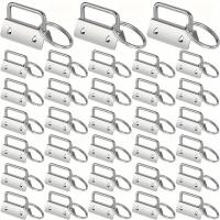 ราคา TEMU 20ชิ้น สายพวงกุญแจสีเงิน สายรัดข้อมือ ส้อม แหวน คลิปหาง เครื่องมือ, สายรัดเคสโฟลเดอร์ฮาร์ดแวร์ DIY คลิป (17592310324426)