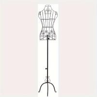 ราคา TEMU หุ่นโชว์เสื้อผ้าเต็มตัว ทำจากโลหะ สำหรับการตัดเย็บและจัดแสดง สีดำ-ขาว (17592330094872)