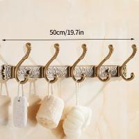 ราคา TEMU ห้างสรรพสินค้าสุดหรูแบบวินเทจ 5 ตะขอเก็บของ ติดผนัง แถบตะขอเจาะ ตะขอทนทานสำหรับแขวนหมวก ผ้าขนหนู กระเป๋าสตางค์ และเสื้อคลุม การจัดเก็บของและผู้จัดการ (17592332889247)