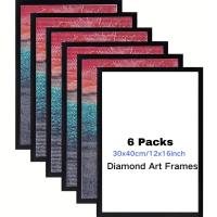 ราคา TEMU ชุดเฟรมงานเพชร 3/4/6 ชิ้น, ขนาด 12x16in/30x40cm, เฟรมงานศิลปะ PVC แปะด้วยแม่เหล็กสำหรับงานศิลปะบนผ้าใบ, ขนาด 10"x14", สามารถติดผนังหน้าต่างประตูได้ (17592343439637)