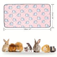 ราคา TEMU 2ชิ้น ซับในกรงหมูป่าล้างทำความสะอาดได้ - กันน้ำ, ใช้ซ้ำได้ & ซับในกันซึมพิเศษพร้อมดีไซน์เม่นสีชมพูน่ารัก, ที่นอนกันลื่นสำหรับสัตว์เล็กเช่นกระต่าย, แฮมสเตอร์, หนู - 24in x 47in (17592347159135)