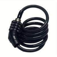 ราคา TEMU รหัสสี่หลัก ล็อคสายเคเบิลยาว 120 ซม. ล็อคจักรยาน ล็อคหมวกกันน็อค เหมาะสำหรับล็อคกระเป๋า ล็อคตู้ ล็อคลูกโซ่รถจักรยานยนต์ สกู๊ตเตอร์ จักรยานเสือภูเขา ประตู พกพาสะดวก น้ำหนักเบา (17592378767720)