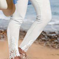 ราคา TEMU พลัสไซส์ - กางเกงขายาวผ้าลูกไม้ เอวสูง ทรงสกินนี่ สำหรับผู้หญิงขนาดใหญ่ | ผ้าใส่สบาย ทรงเข้ารูป ใส่ได้หลากหลายโอกาส เหมาะสำหรับกิจกรรมกลางแจ้งและในบ้าน ใส่ได้ทุกฤดู (17592381636210)