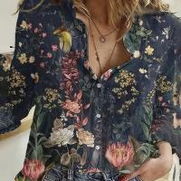 ราคา TEMU เสื้อสกรีนดอกไม้ แขนยาวสีพื้น สำหรับฤดูใบไม้ร่วงและฤดูใบไม้ผลิ ชุดผู้หญิง (17592425637028)
