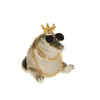 ราคา TEMU 1 ชิ้น เรซิ่น ของตกแต่งคอนโซลรถยนต์, ของแต่งรถน่ารักสร้างสรรค์, มงกุฎสายโซ่แว่นตาลายการ์ตูน จระเข้ อุปกรณ์ตกแต่งรถยนต์ - ของตกแต่งภายในรถยนต์, ของขวัญคริสต์มาส (17592425766914)