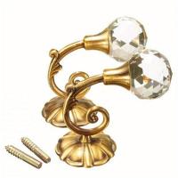 ราคา TEMU 2ชิ้น ตะขอแขวนผ้าม่านโลหะคริสตัลแก้ว ติดผนัง ตะขอแขวนหลัง ตะขอแขวนหน้าต่าง อุปกรณ์เสริม (17592428122219)