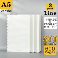 ราคา TEMU 1 ชิ้น/3 ชิ้น (200 หน้า/600 หน้า), แผ่นเติม A5/B5 ถอดได้ พกพาสะดวก เหมาะสำหรับสมุดจดบันทึก สมุดโน้ต และไดอารี่ ใช้งานในสำนักงานและเรียน จัดระเบียบอุปกรณ์เครื่องเขียน (17592240134173)