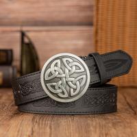 ราคา TEMU เข็มขัดคาวบอยตะวันตกหัวเข็มขัดกลมแบบสมมาตร, เข็มขัดหนัง PU ปั๊มลายนูน, เข็มขัดผู้ชาย, ตัวเลือกที่เหมาะสำหรับของขวัญ (17592275044010)