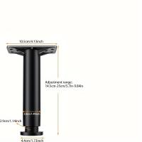 ราคา TEMU ขาโครงเตียงปรับได้แบบหนัก 1 ชิ้น, ขาเฟอร์นิเจอร์เหล็กทนทานพิเศษสำหรับเตียงคิงไซส์, โซฟา, โต๊ะ - ตัวยึดเส้นกลาง (17592266957782)