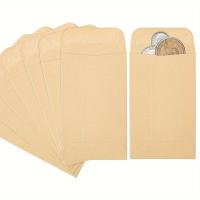 ราคา TEMU ซองเหรียญ 100 ชิ้น - ขนาด 2.25 x 3.5 นิ้ว/5.7x8.9 ซม. ซองเก็บเมล็ดพันธุ์ - ซองปิดผนึกเอง ซองคราฟท์ขนาดเล็ก ซองกุญแจ ซองมินิสำหรับเหรียญ เครื่องประดับ บัตรของขวัญ - สีน้ำตาล/หลากสี (17592269078976