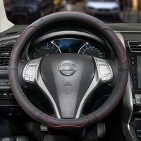 ราคา TEMU ปลอกหุ้มพวงมาลัยหนังเทียมอเนกประสงค์ | มาพร้อมวงกลมด้านใน, เหมาะกับรถยนต์ 99% (17592190771755)