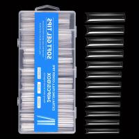 ราคา TEMU 12 ขนาดยาวโลงศพเล็บเจลปลอมชุด, 240 ชิ้นครึ่งฝาครอบอะคริลิคกดบนเล็บใสเล็บปลอมเทียมชุด, เคล็ดลับเล็บสำหรับเล็บอะคริลิค/ผงเล็บ/เล็บเจล (17592215887106)