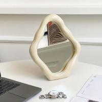 ราคา TEMU กระจกโต๊ะสไตล์วินเทจฝรั่งเศส - กระจกแต่งตัวพกพา เหมาะสำหรับโต๊ะเครื่องแป้ง โต๊ะข้างเตียง โต๊ะแต่งตัว - พื้นผิวหรูหราและกระจกตกแต่งขัดเงา (17592259156034)