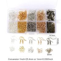 ราคา TEMU 1 กล่อง ชุดทำต่างหู ตะขอต่างหูแบบห่วงเดี่ยว วัสดุ DIY (17592191994063)