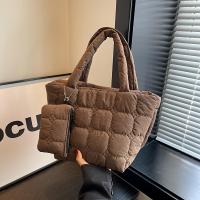 ราคา TEMU ชุดกระเป๋าถือแฟชั่นผู้หญิง 2 ชิ้น, กระเป๋าเดินทางไนลอนความจุใหญ่พร้อมด้ามจับสองด้าม, กระเป๋าถือแบบมัลติฟังก์ชั่นเบา, ปิดซิปเปอร์, ผ้าโพลีเอสเตอร์ภายใน, ล้างมือ - การเดินทางประจำวันและการช้อปปิ้ง