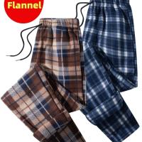 ราคา TEMU กางเกงขายาวลายสก็อตสำหรับผู้ชาย 2 ตัว ผ้าฟลานเนล อุ่น มีเชือกผูกเอว กระเป๋าลึก เหมาะสำหรับฤดูหนาวและฤดูใบไม้ร่วง ใส่ได้ทั้งในร่มและกลางแจ้ง (17592299018912)