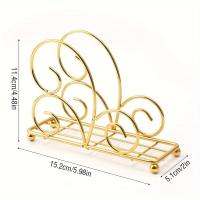 ราคา TEMU ขาตั้งที่วางผ้าเช็ดปากเหล็กหล่อ 1 ชิ้น - ดีไซน์ครึ่งวงกลมพร้อมลวดลายสเกลเลอร์, ผู้จัดระเบียบโต๊ะสีดำสำหรับใช้ในครัว, ห้องอาหาร และโรงแรม - ตกแต่งโต๊ะที่หรูหรา, อุปกรณ์เสริมในครัว | ลายสลักประณีต