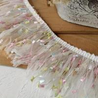 ราคา TEMU 3 หลา ลูกไม้ ลูกไม้ อุปกรณ์ผ้า อุปกรณ์เสื้อผ้า ทำมือ วัสดุ DIY ตาข่าย พู่ กว้าง 3.54 นิ้ว (17592228985237)