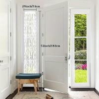 ราคา TEMU ผ้าม่านประตูฝรั่งเศสแบบกึ่งโปร่งแสง มีกระเป๋าลูกไม้ ออกแบบมาเพื่อกรองแสงและให้ระบายอากาศได้ดี มีลายดอกไม้สวยงาม เหมาะสำหรับประตูกระจก ประตูหน้า ประตูบานเลื่อน และประตูระเบียง (17592249909314)