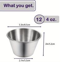 ราคา TEMU ถ้วยซอสสแตนเลส - ถ้วยจานกลมระดับทางการค้าสำหรับอาหารเรียกน้ำย่อย, เครื่องปรุง, และซอส, เหมาะสำหรับงานปาร์ตี้และงานอีเวนต์, ของจำเป็นสำหรับงานปาร์ตี้ | อุปกรณ์ครัวสมัยใหม่ | อุปกรณ์ครัวทนทาน (1759