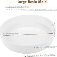 ราคา TEMU แม่พิมพ์เรซิ่นขนาดใหญ่พิเศษ 14 นิ้ว แม่พิมพ์ซิลิโคนเรซิ่นสำหรับเขียงขนาดใหญ่ แม่พิมพ์กลมขนาดใหญ่ แม่พิมพ์เรซิ่นสำหรับโต๊ะ แม่พิมพ์อีพ็อกซี่สำหรับโต๊ะริเวอร์ เขียง เขียง ตกแต่งบ้านงานศิลปะ DIY (17