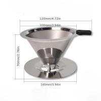 ราคา TEMU ที่กรองกาแฟสแตนเลสสองชั้น ใช้ซ้ำได้ อุปกรณ์ชงกาแฟและชา เครื่องมือชงกาแฟ (17592288595807)