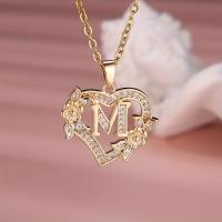 ราคา TEMU สร้อยคอจี้หัวใจสีขาวหรูหรา ประดับเพชรคิวบิกเซอร์โคเนีย 26 ตัวอักษร ลายดอกไม้ | ชุบทอง 14K เหมาะเป็นของขวัญวันวาเลนไทน์ สไตล์โบโฮ จากแบรนด์ ANGOL (17592299955309)