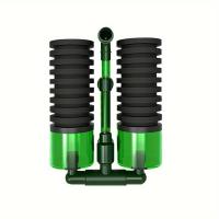 ราคา TEMU ฟิลเตอร์ฟองน้ำตัวคู่สำหรับตู้ปลาพร้อมปั๊มลม - ไม่ใช้ไฟฟ้า, อุปกรณ์เสริมที่จำเป็นสำหรับตู้ปลา, ฟิลเตอร์ตู้ปลา (17592296990794)