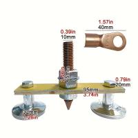 ราคา TEMU 1 ชิ้น ตัวยึดแม่เหล็กแรงสูงสำหรับงานเชื่อม - เครื่องมือช่วยจุดต่อสำหรับงานเชื่อมไฟฟ้า, ตัวเชื่อมต่อคลัมป์บนพื้น (17592254014293)