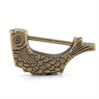 ราคา TEMU 1 ชิ้น 60*30 มม. กุญแจจีนวินเทจ ล็อคย้อนยุค ล็อคสังกะสีอัลลอยด์ กล่องเครื่องประดับลายปลา ตกแต่งบ้าน (17592208066826)