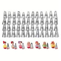 ราคา TEMU ชุดหัวบีบสแตนเลส 55 ชิ้น สำหรับตกแต่งเค้ก, ขนมอบ, คัพเค้ก, เครื่องมือทำขนม, ครีม, อุปกรณ์ครัวสำหรับฮาโลวีน, คริสต์มาส, วันเด็ก (17592273421662)