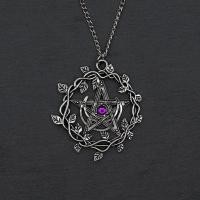 ราคา TEMU สร้อยคอเสน่ห์หินอัญมณีสีม่วงแบบวินเทจพร้อมใบไม้ห้าแฉกสำหรับผู้หญิง แฟชั่นงานแต่งงานและงานปาร์ตี้ ของขวัญเครื่องประดับ (17592196328836)