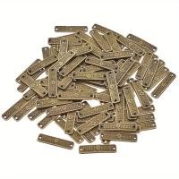 ราคา TEMU 100ชิ้น ป้ายโลหะสีบรอนซ์/เงินทำมือรูปตัวอักษรสองรูสำหรับข้อมือเสื้อ, รองเท้า, กระเป๋า, ของประดับ, ป้าย DIY (17592319320236)