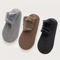 ราคา TEMU แพ็ค 3 คู่ ถุงเท้ากำมะหยี่เยอรมันสำหรับผู้หญิง, ถุงเท้าหนาอุ่นอเนกประสงค์สำหรับฤดูใบไม้ร่วง/ฤดูหนาว ตกแต่งด้วยลูกไม้ ถุงเท้าสั้นครูว์ตัดต่ำสำหรับนอนและใส่ในบ้าน (17592312503743)