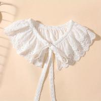 ราคา TEMU ปกเสื้อเชิ้ตลูกไม้สองชั้นปักลายหรูหราพร้อมตกแต่งระบาย, อุปกรณ์เสริมแฟชั่นสำหรับผู้หญิง (17592206380297)