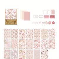 ราคา TEMU 40 แผ่น กระดาษทำมือลายดอกไม้ วินเทจ สำหรับทำสมุดขยะ สมุดภาพ และงานฝีมือ DIY - กระดาษพื้นหลังคอลลาจวัสดุผสม (17592227018431)